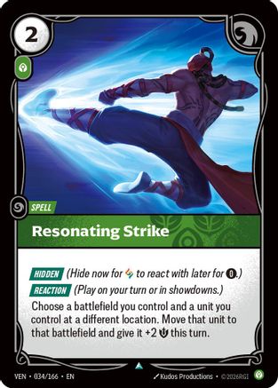 Image of Resonating Strike (034/166) - Vendetta Foil