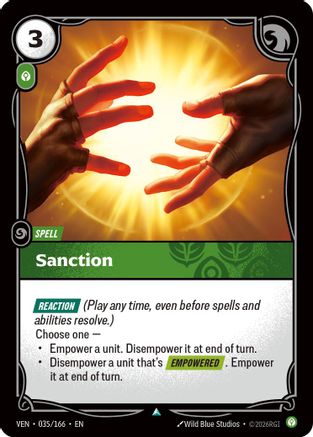 Image of Sanction (035/166) - Vendetta Foil