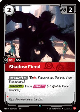 Image of Shadow Fiend (014/166) - Vendetta Foil