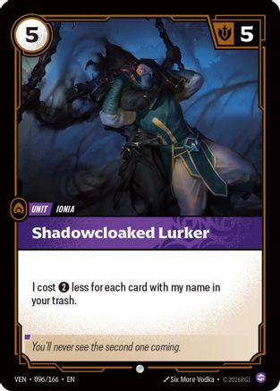 Image of Shadowblade Lurker (096/166) - Vendetta Foil