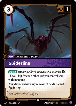 Image of Spiderling (097/166) - Vendetta