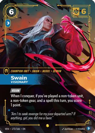 Image of Swain, Visionary (Overnumbered) (173/166) - Vendetta Foil