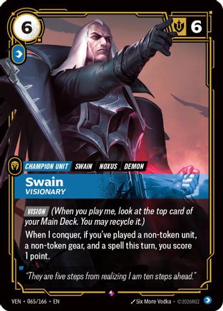 Image of Swain, Visionary (065/166) - Vendetta Foil