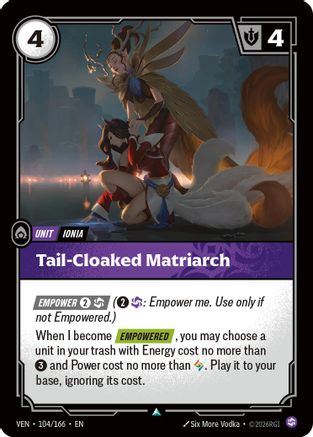 Image of Tail-Cloaked Matriarch (104/166) - Vendetta Foil