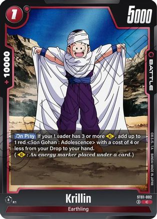 Image of Krillin (ST01-002) - Story Booster 01 Holofoil