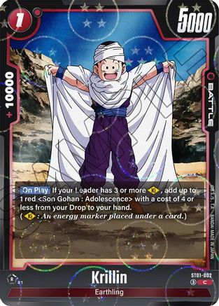 Image of Krillin (Dragon Ball Pattern) (ST01-002) - Story Booster 01 Holofoil