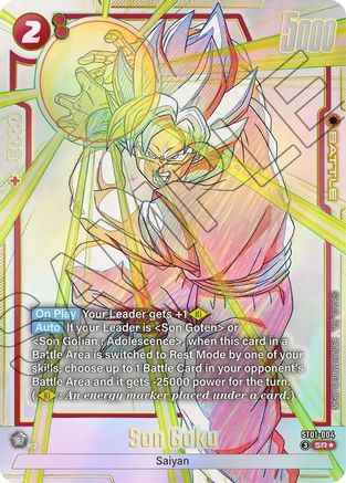 Image of Son Goku - ST01-004 (Alternate Art) (ST01-004) - Story Booster 01 Holofoil