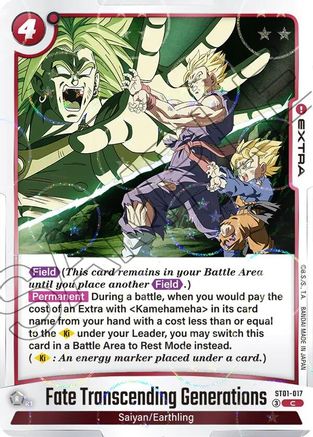 Image of Fate Transcending Generations (Alternate Art) (ST01-017) - Story Booster 01 Holofoil