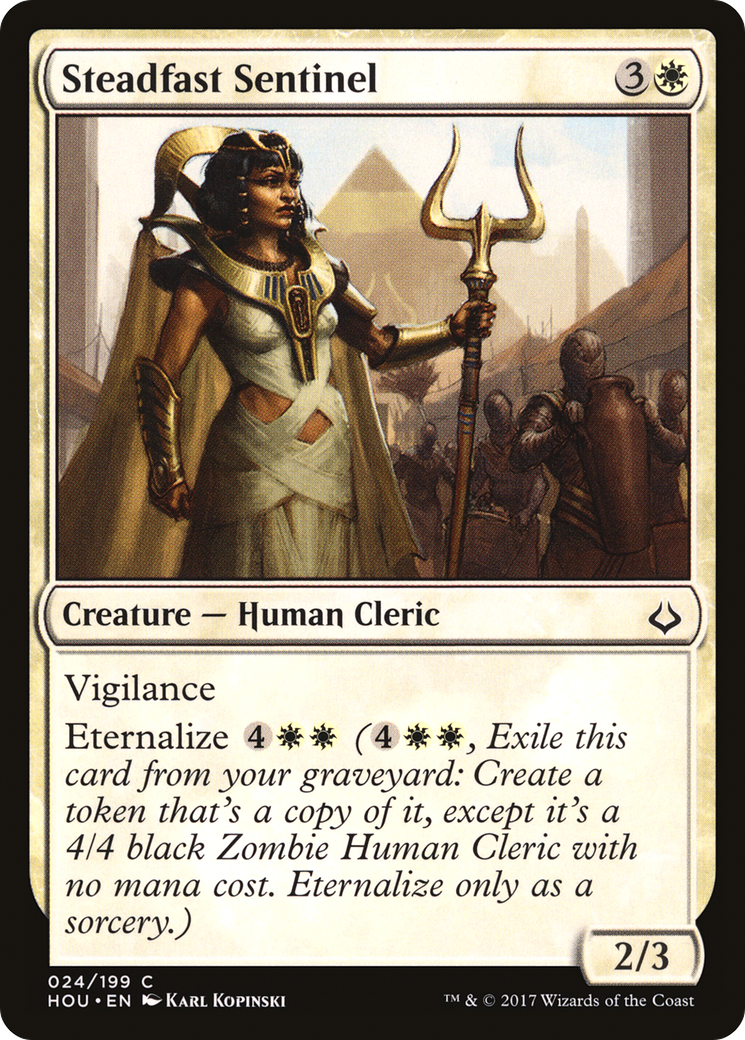 Image of Steadfast Sentinel (HOU-024) - Hour of Devastation Foil