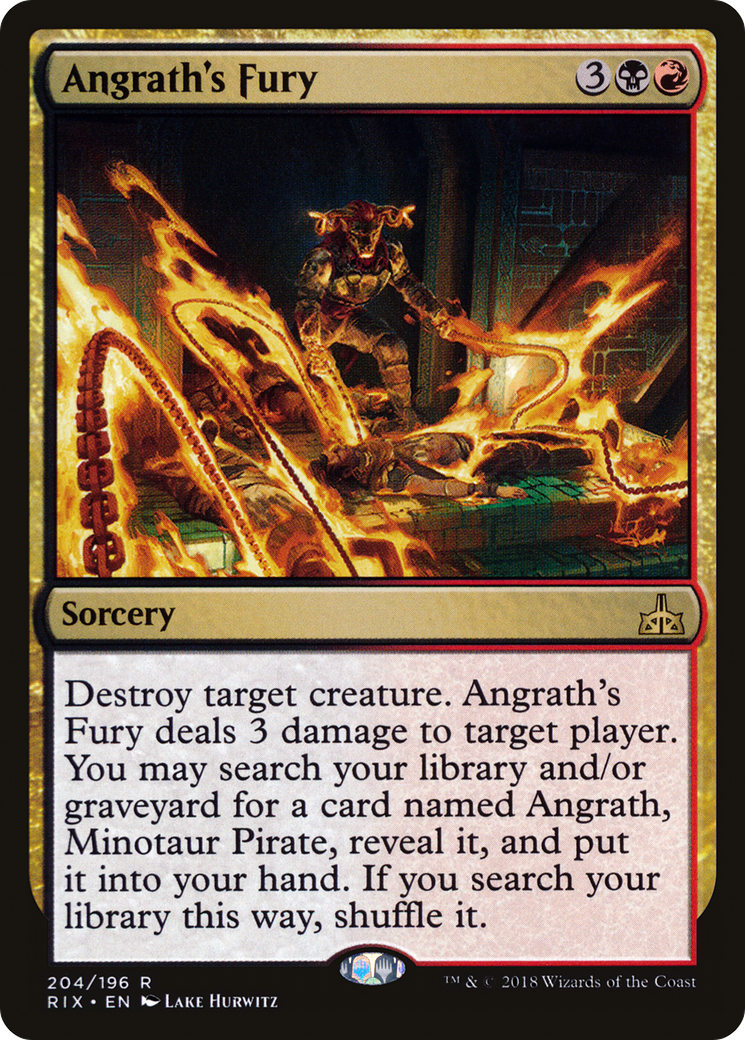 Image of Angrath's Fury (RIX-204) - Rivals of Ixalan