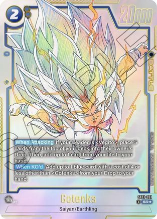 Image of Gotenks - ST01-021 (Alternate Art) (ST01-021) - Story Booster 01 Holofoil