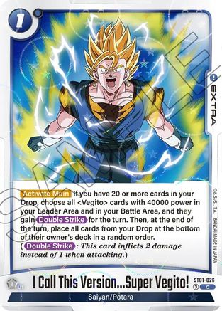 Image of I Call This Version...Super Vegito! (Dragon Ball Pattern) (ST01-026) - Story Booster 01 Holofoil