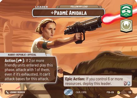 Image of Padme Amidala - Follow My Lead (Prize Wall) (136) - Galactic Championship 2026