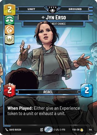 Image of Jyn Erso - Take the Next Chance (Prize Wall) (144) - Galactic Championship 2026