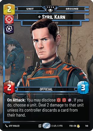 Image of Syril Karn - Where Is He? (Prize Wall) (146) - Galactic Championship 2026