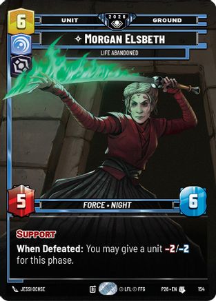 Image of Morgan Elsbeth - Life Abandoned (Prize Wall) (Foil) (154) - Galactic Championship 2026 Foil