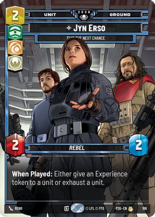 Image of Jyn Erso - Take the Next Chance (166) - Galactic Championship 2026 Foil