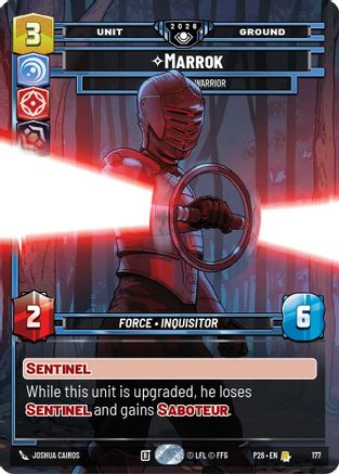 Image of Marrok - Mysterious Warrior (177) - Galactic Championship 2026 Foil