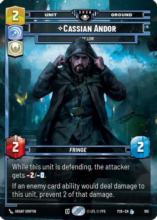 Image of Cassian Andor - Lay Low (180) - Galactic Championship 2026 Foil