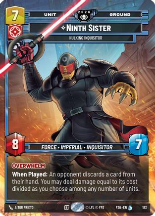 Image of Ninth Sister - Hulking Inquisitor (183) - Galactic Championship 2026 Foil