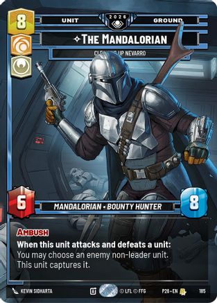Image of The Mandalorian - Cleaning Up Nevarro (185) - Galactic Championship 2026 Foil