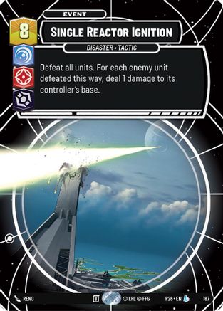 Image of Single Reactor Ignition (187) - Galactic Championship 2026 Foil