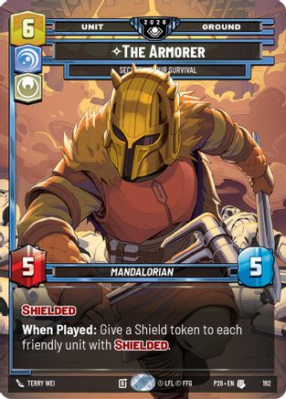Image of The Armorer - Secrecy is Our Survival (192) - Galactic Championship 2026 Foil