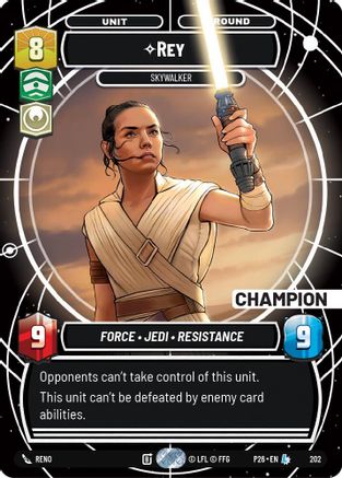 Image of Rey - Skywalker (202) - Galactic Championship 2026 Foil