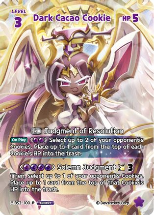 Image of Dark Cacao Cookie (WCS) (BS3-100) - Promotion Cards Foil