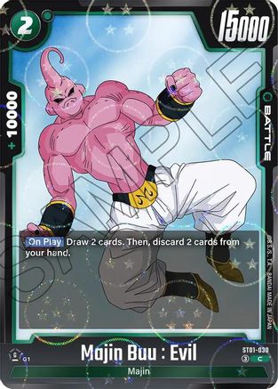 Image of Majin Buu : Evil - ST01-030 (Dragon Ball Pattern) (ST01-030) - Story Booster 01 Holofoil