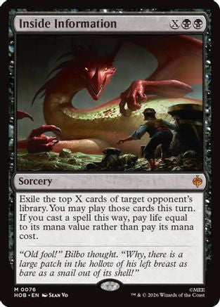 Image of Inside Information (HOB-076) - The Hobbit Foil