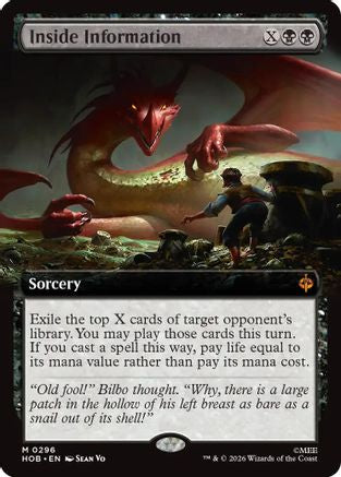 Image of Inside Information (Extended Art) (HOB-296) - The Hobbit Foil