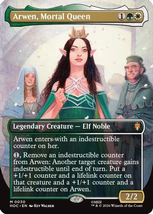 Image of Arwen, Mortal Queen (Borderless) (HOC-030) - The Hobbit: Eternal-Legal
