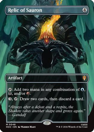 Image of Relic of Sauron (Borderless) (HOC-046) - The Hobbit: Eternal-Legal Foil