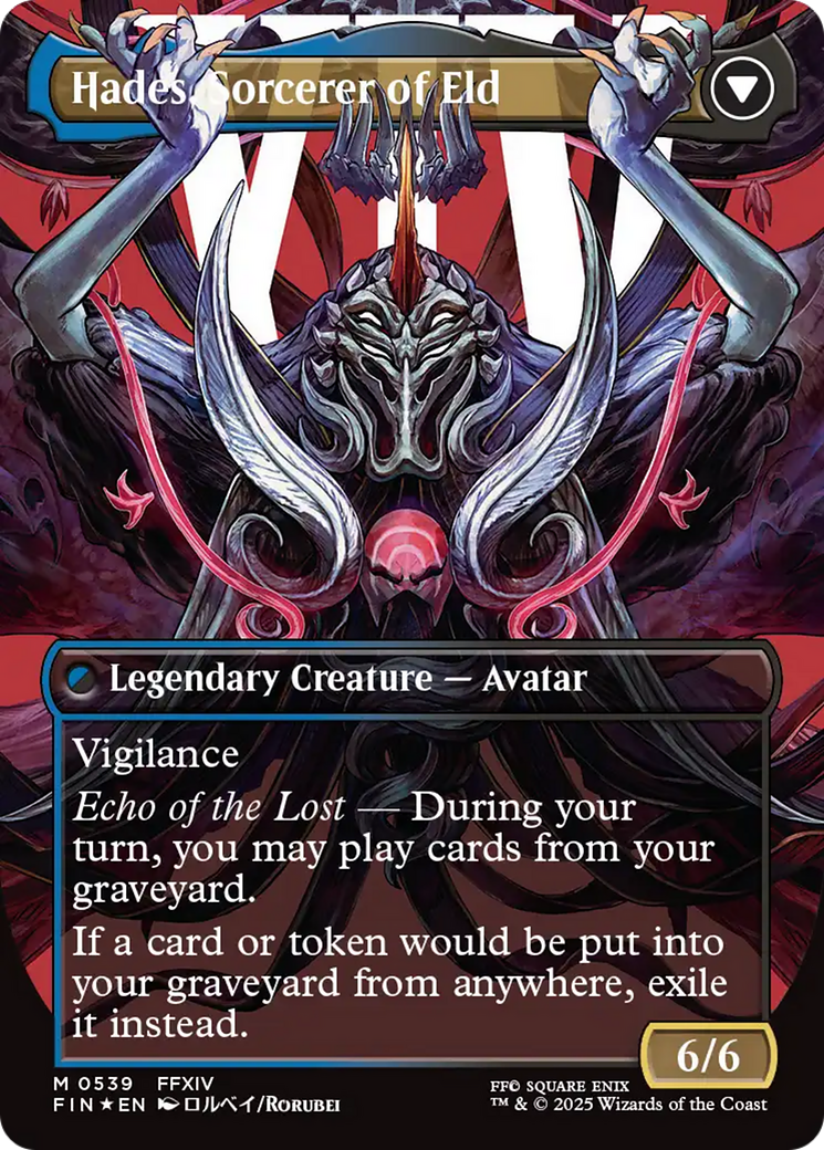 Image of Emet-Selch, Unsundered (Borderless) (Surge Foil) (FIN-539) - FINAL FANTASY (Borderless) Foil