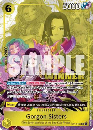 Image of Gorgon Sisters (Winner Pack 2026 Vol. 3) (OP14-105) - One Piece Promotion Cards Foil