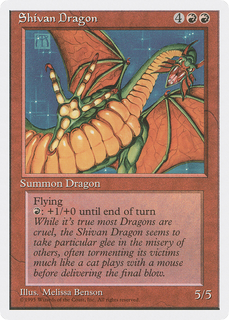 Image of Shivan Dragon (4ED-) - Fourth Edition
