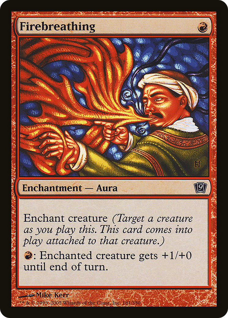 Image of Firebreathing (9ED-181) - 9th Edition Foil