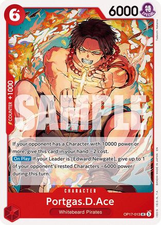 Image of Portgas.D.Ace (OP17-013) - The World's Strongest Warriors
