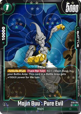 Image of Majin Buu : Pure Evil - ST01-041 (Dragon Ball Pattern) (ST01-041) - Story Booster 01 Holofoil