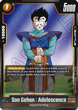 Image of Son Gohan : Adolescence - ST01-045 (ST01-045) - Story Booster 01 Holofoil