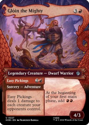 Image of Gloin the Mighty (Showcase) (HOB-227) - The Hobbit Foil