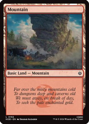 Image of Mountain (0192) (HOB-192) - The Hobbit Foil