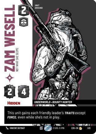 Image of Zam Wesell - Not What She Seems (3/6) - 2026 Convention Exclusive Foil