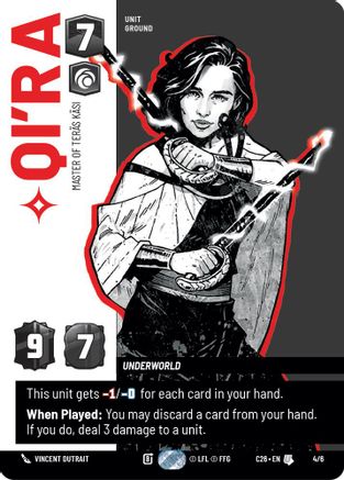 Image of Qi'ra - Master of Teras Kasi (4/6) - 2026 Convention Exclusive Foil