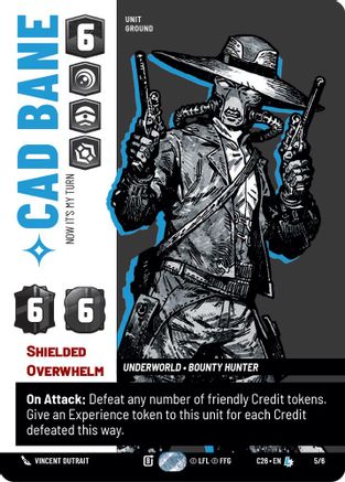 Image of Cad Bane - Now It's My Turn (5/6) - 2026 Convention Exclusive Foil