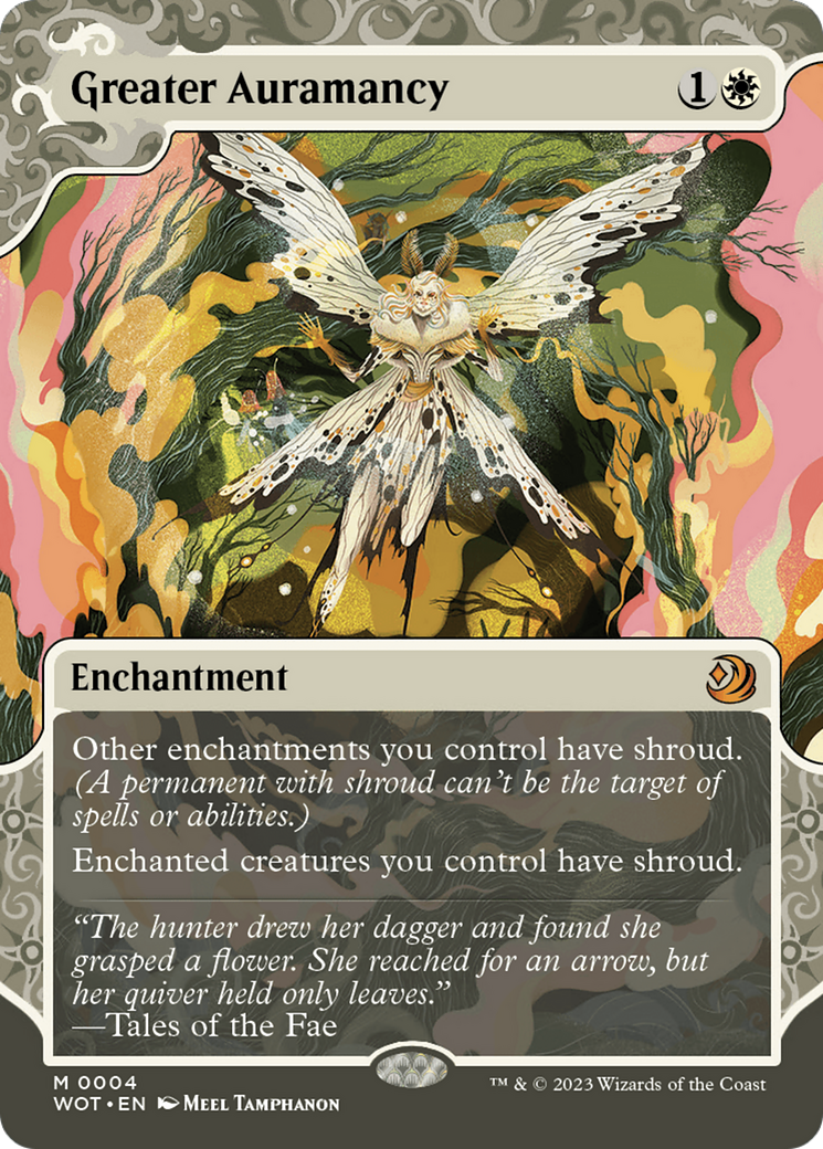 Image of Greater Auramancy (WOT-004) - Wilds of Eldraine: Enchanting Tales: (Showcase) (Borderless)