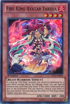 Image of Fire King Avatar Yaksha (JOTL-EN095) - Judgment of the Light 1st Edition