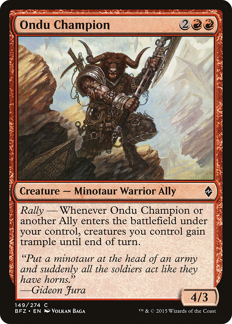 Image of Ondu Champion (BFZ-149) - Battle for Zendikar