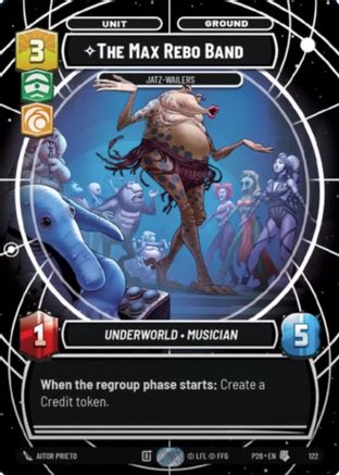 Image of The Max Rebo Band - Jatz-Wailers (122) - Galactic Championship 2026 Foil